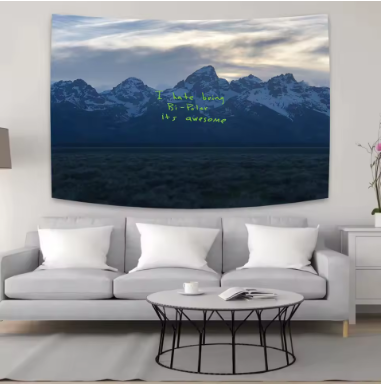 ™ Kanye's West Wall Tapestry: Music Album Cover Poster for Bedroom Decoration