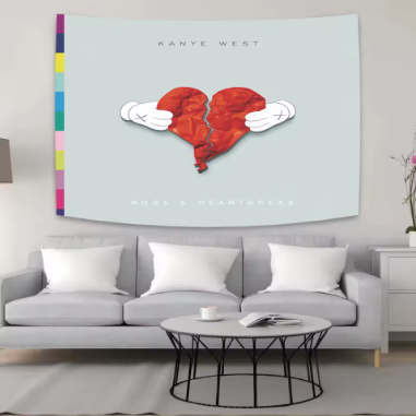 ™ Kanye's West Wall Tapestry: Music Album Cover Poster for Bedroom Decoration