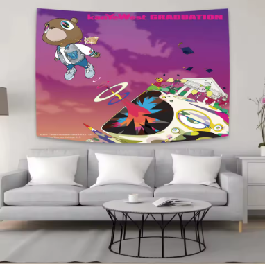 ™ Kanye's West Wall Tapestry: Music Album Cover Poster for Bedroom Decoration