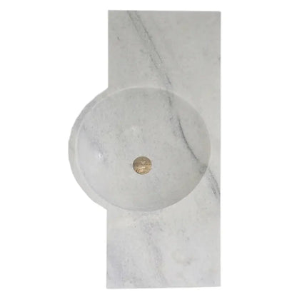 Luxury Wall Mount White Marble Above Vanity Sink 36 Inch