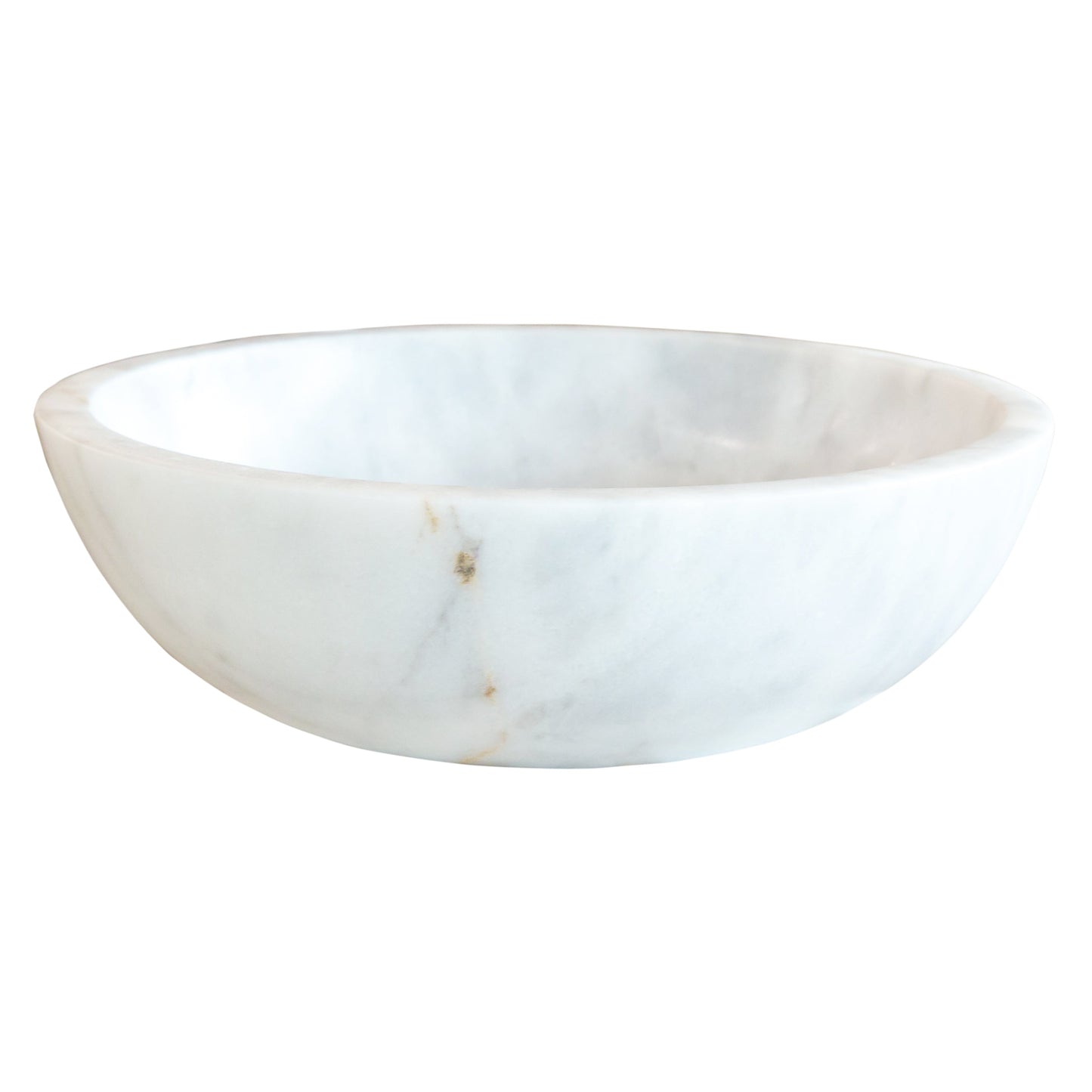 Carrara White Marble Natural Stone Vessel Sink - Polished 16x6