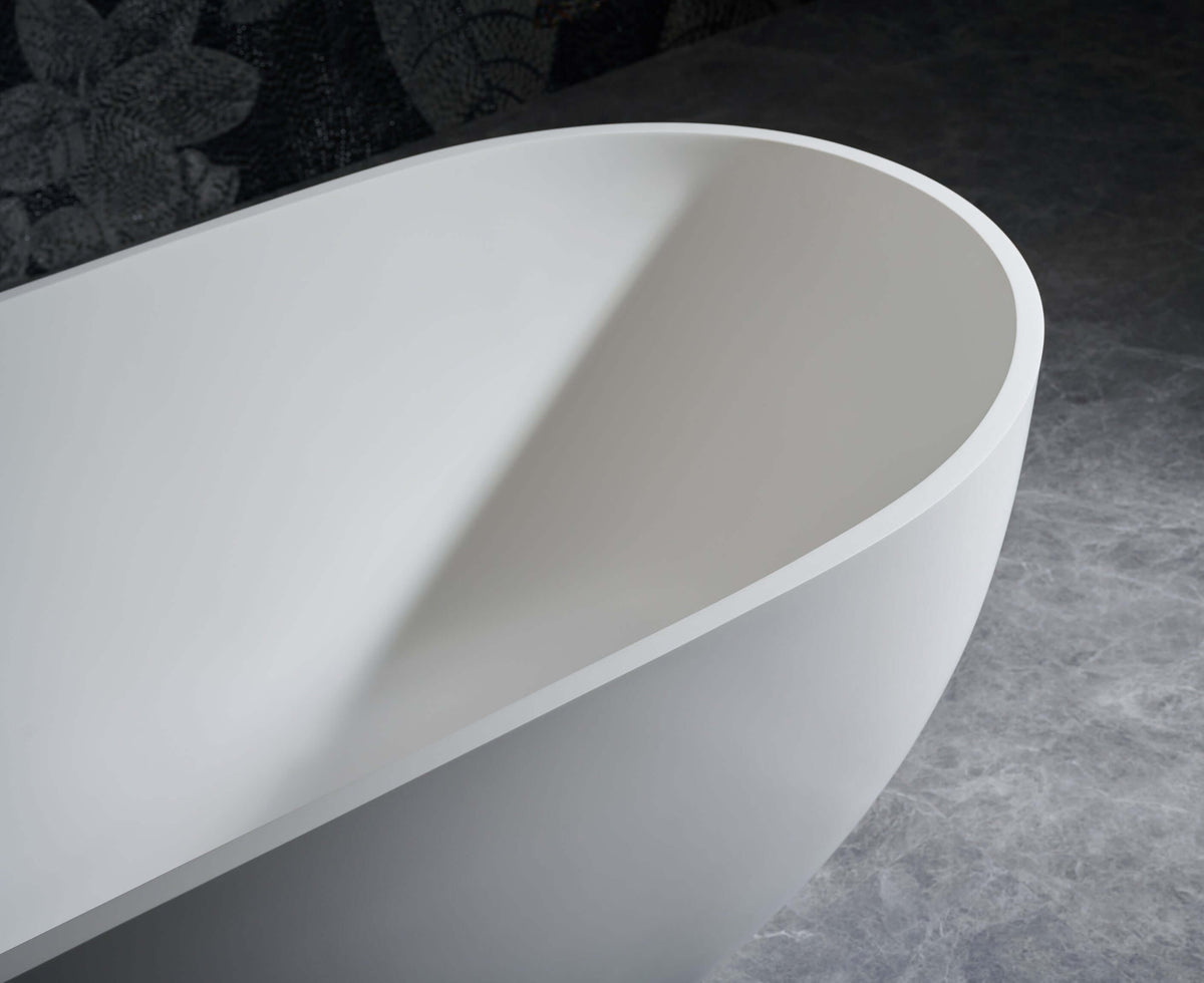 Cascade 69 ” Freestanding Solid Surface Bathtub