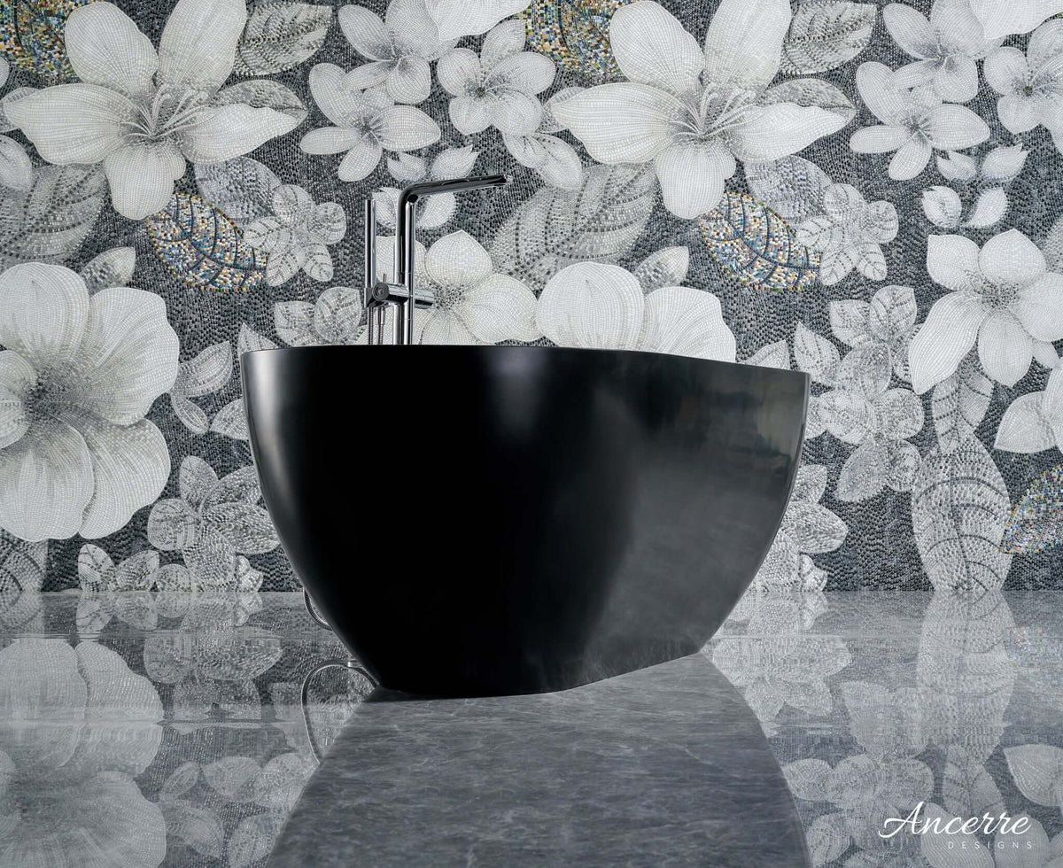 Cascade 59” Freestanding Solid Surface Bathtub