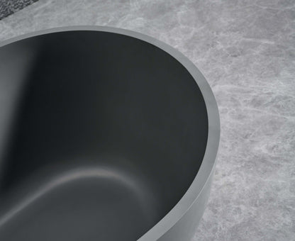 Cascade 59” Freestanding Solid Surface Bathtub