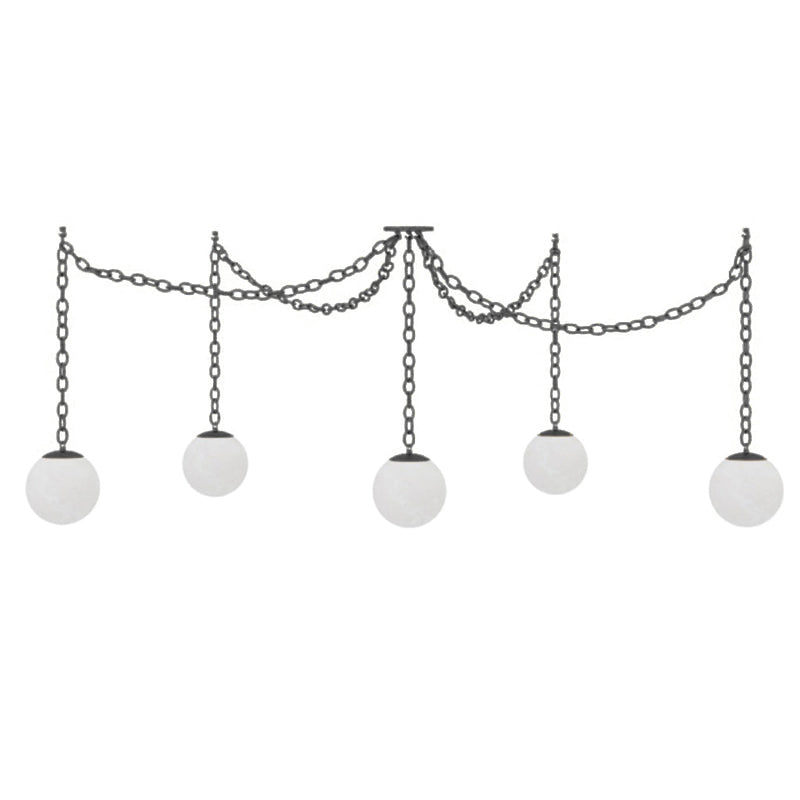 Catenelle Alabaster Swag Pendant Light