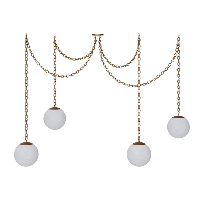 Catenelle Alabaster Swag Pendant Light