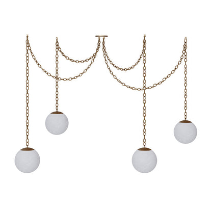 Catenelle Alabaster Swag Pendant Light