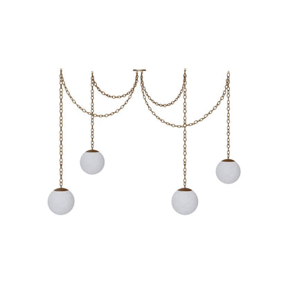 Catenelle Alabaster Swag Pendant Light