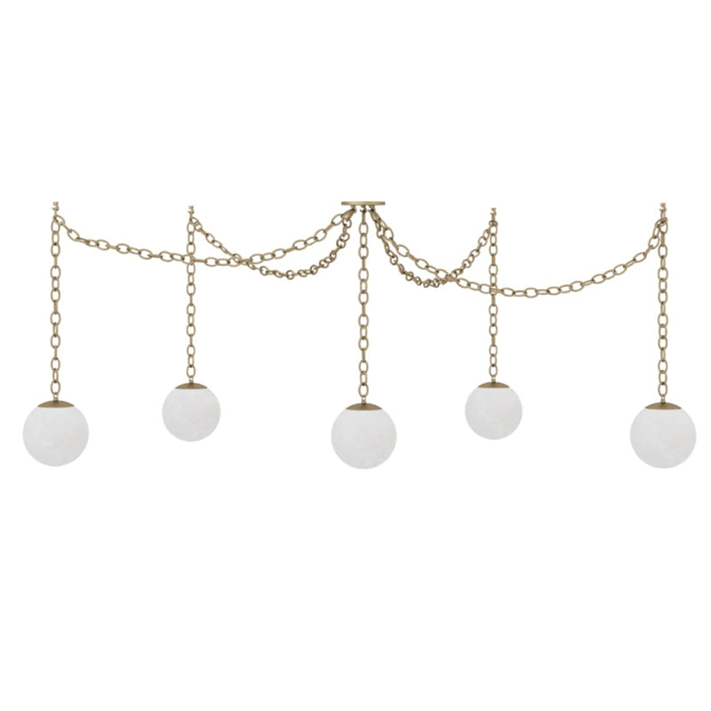 Catenelle Alabaster Swag Pendant Light