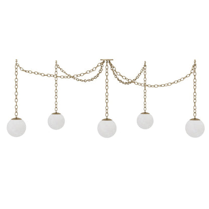 Catenelle Alabaster Swag Pendant Light