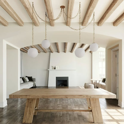 Catenelle Alabaster Swag Pendant Light