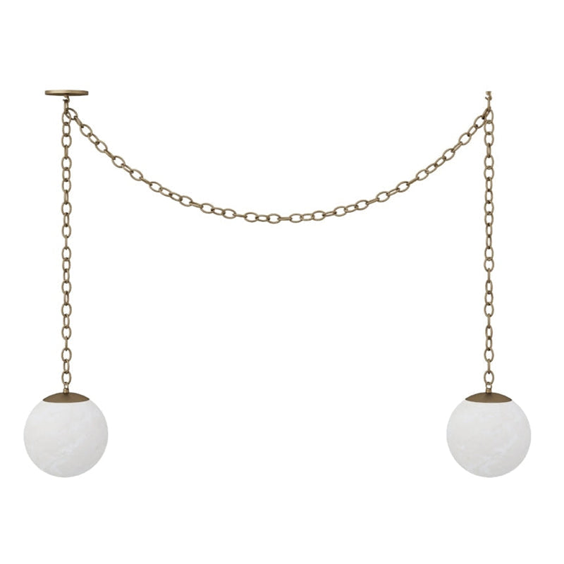 Catenelle Alabaster Swag Pendant Light
