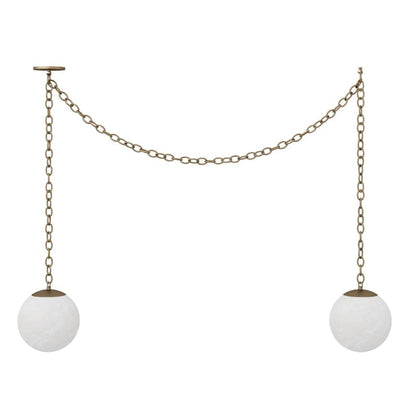 Catenelle Alabaster Swag Pendant Light