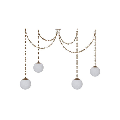 Catenelle Alabaster Swag Pendant Light