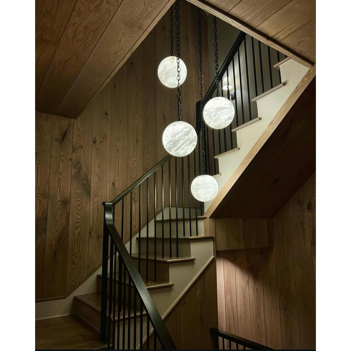 Catenelle Alabaster Swag Pendant Light