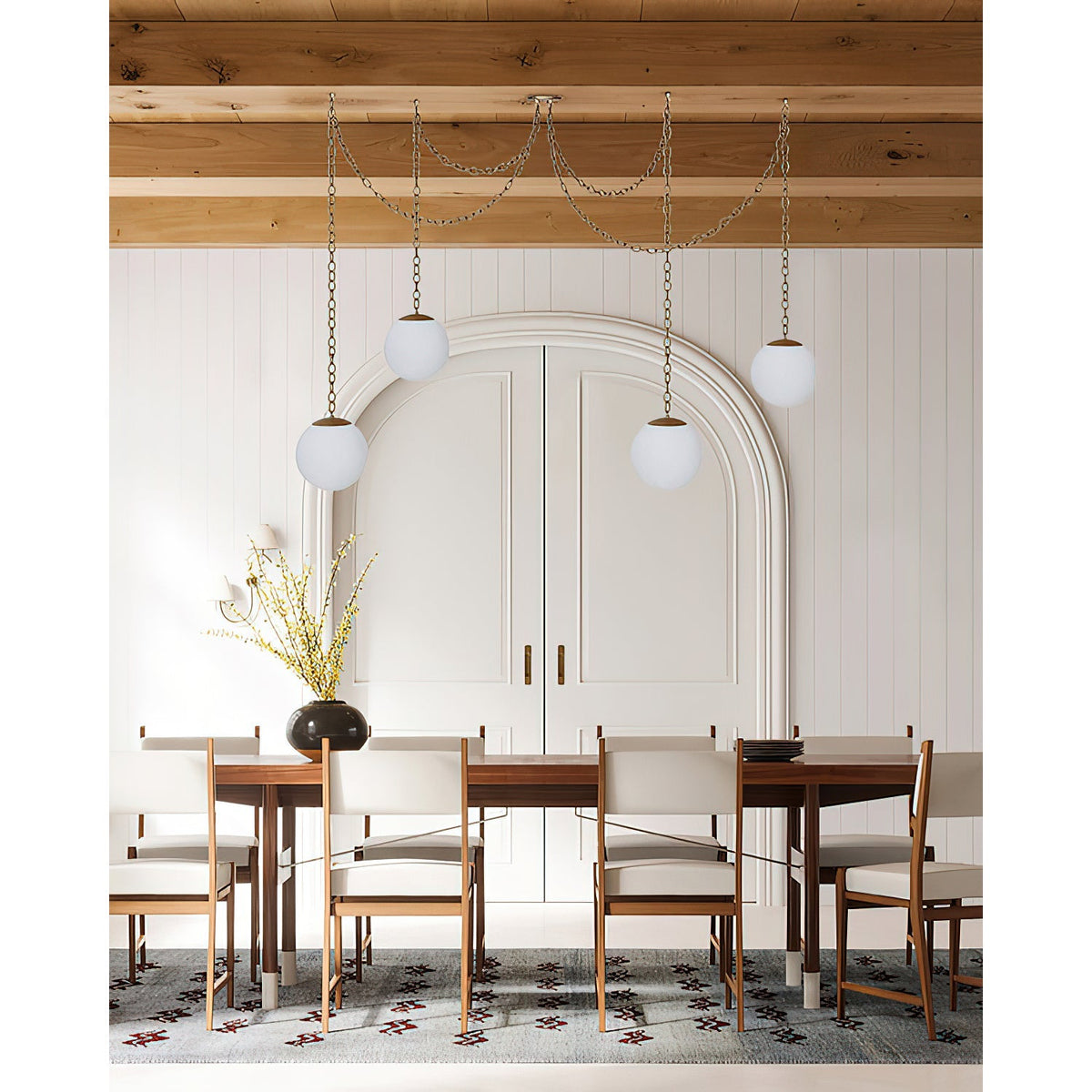 Catenelle Alabaster Swag Pendant Light