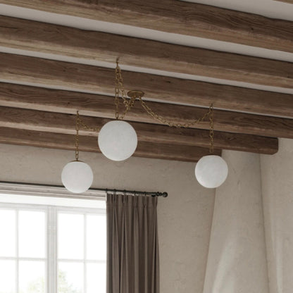 Catenelle Alabaster Swag Pendant Light