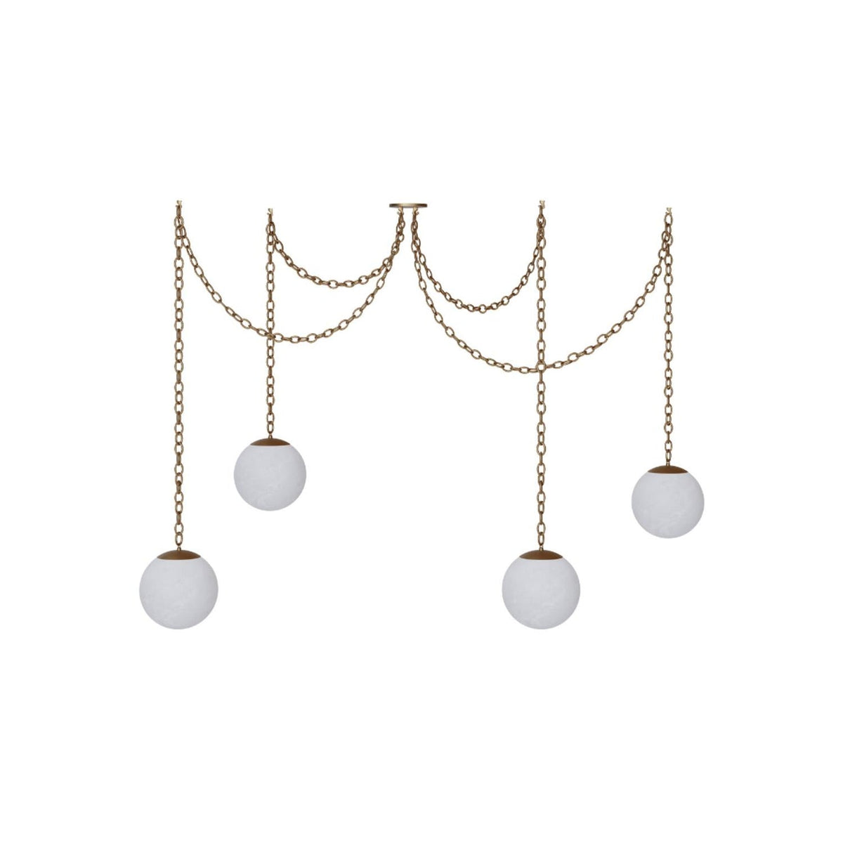 Catenelle Alabaster Swag Pendant Light