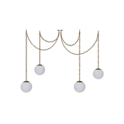 Catenelle Alabaster Swag Pendant Light
