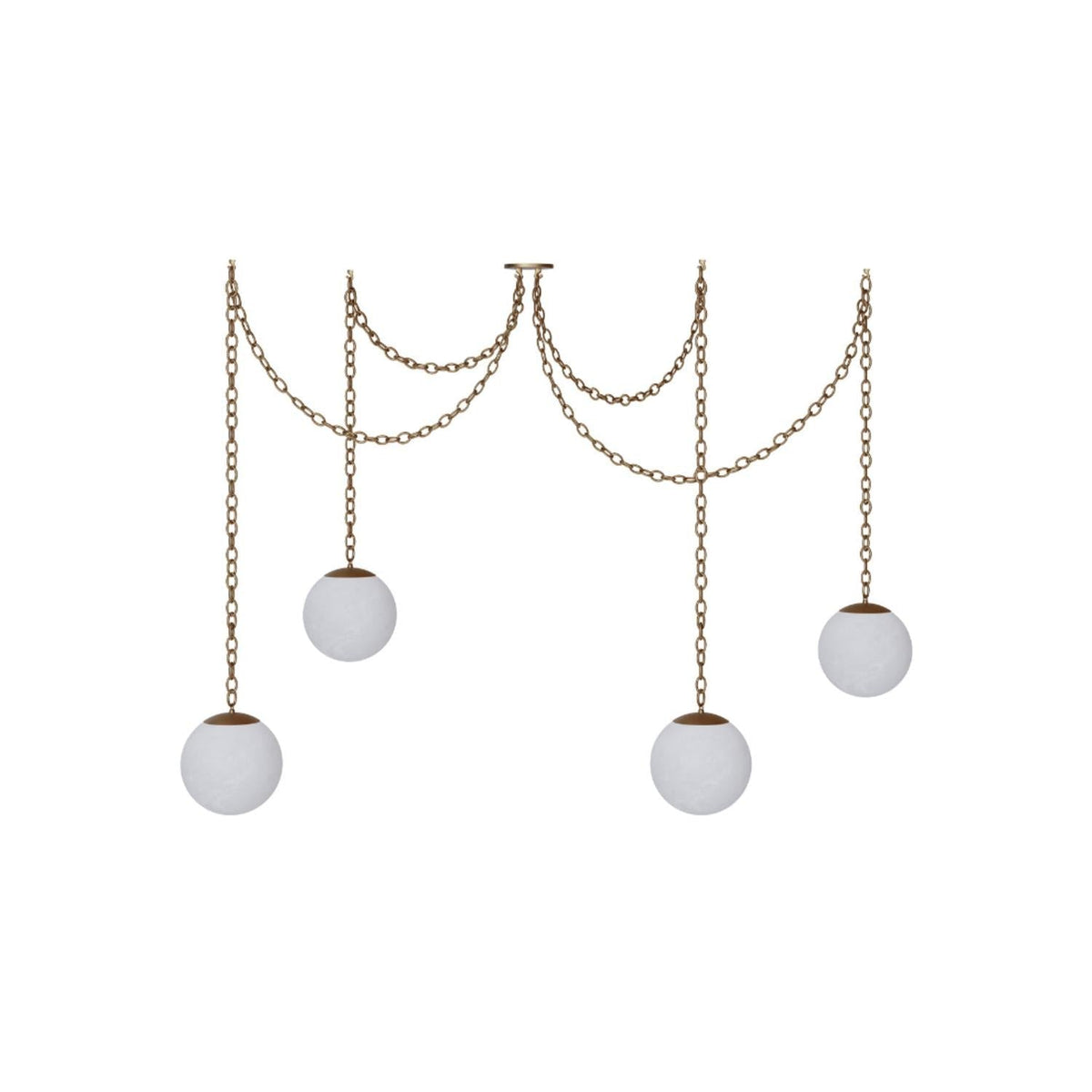 Catenelle Alabaster Swag Pendant Light