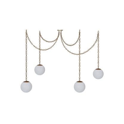 Catenelle Alabaster Swag Pendant Light