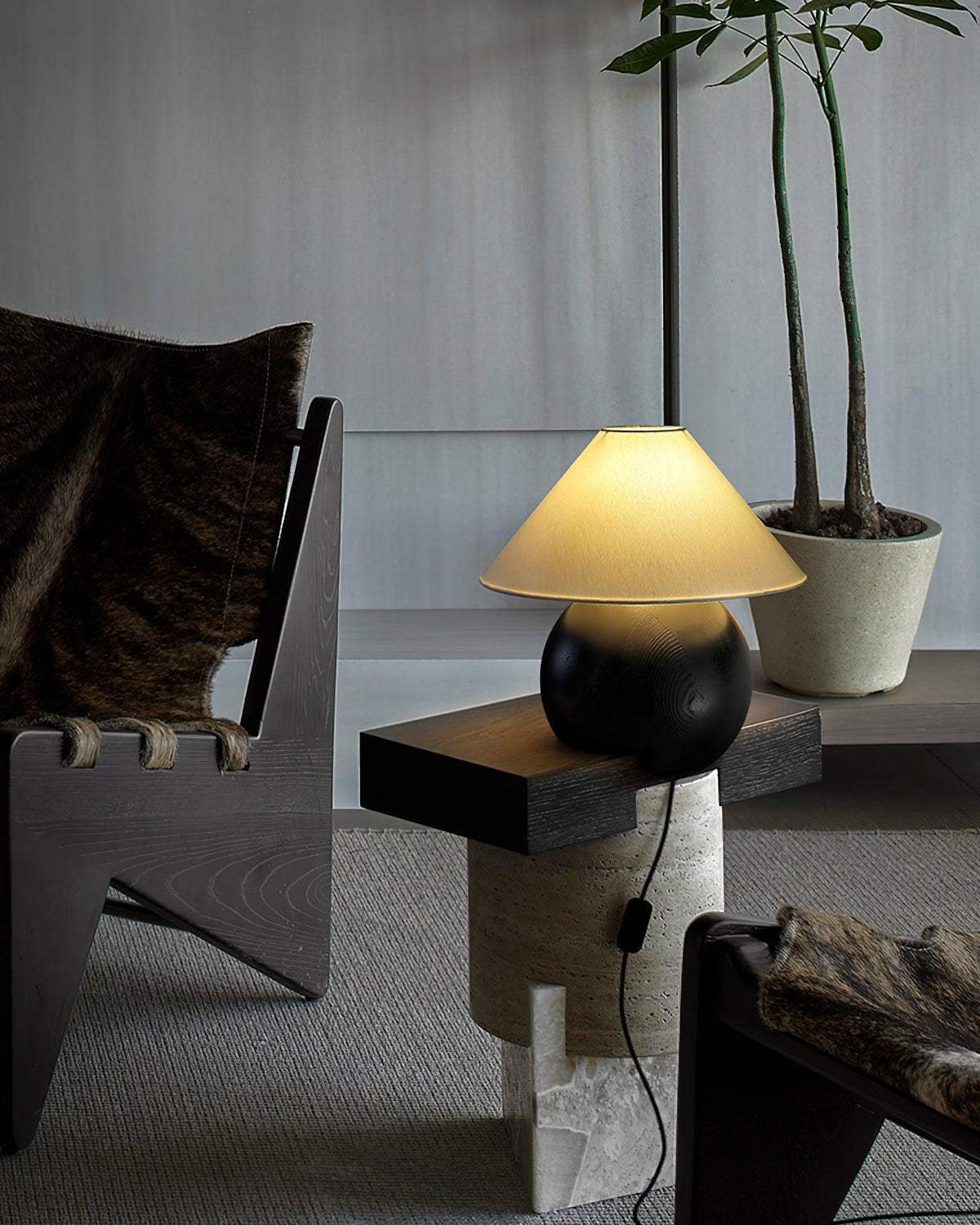Cavelle Solid Wood Table Lamp