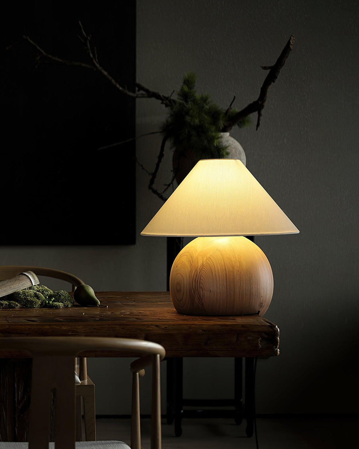 Cavelle Solid Wood Table Lamp