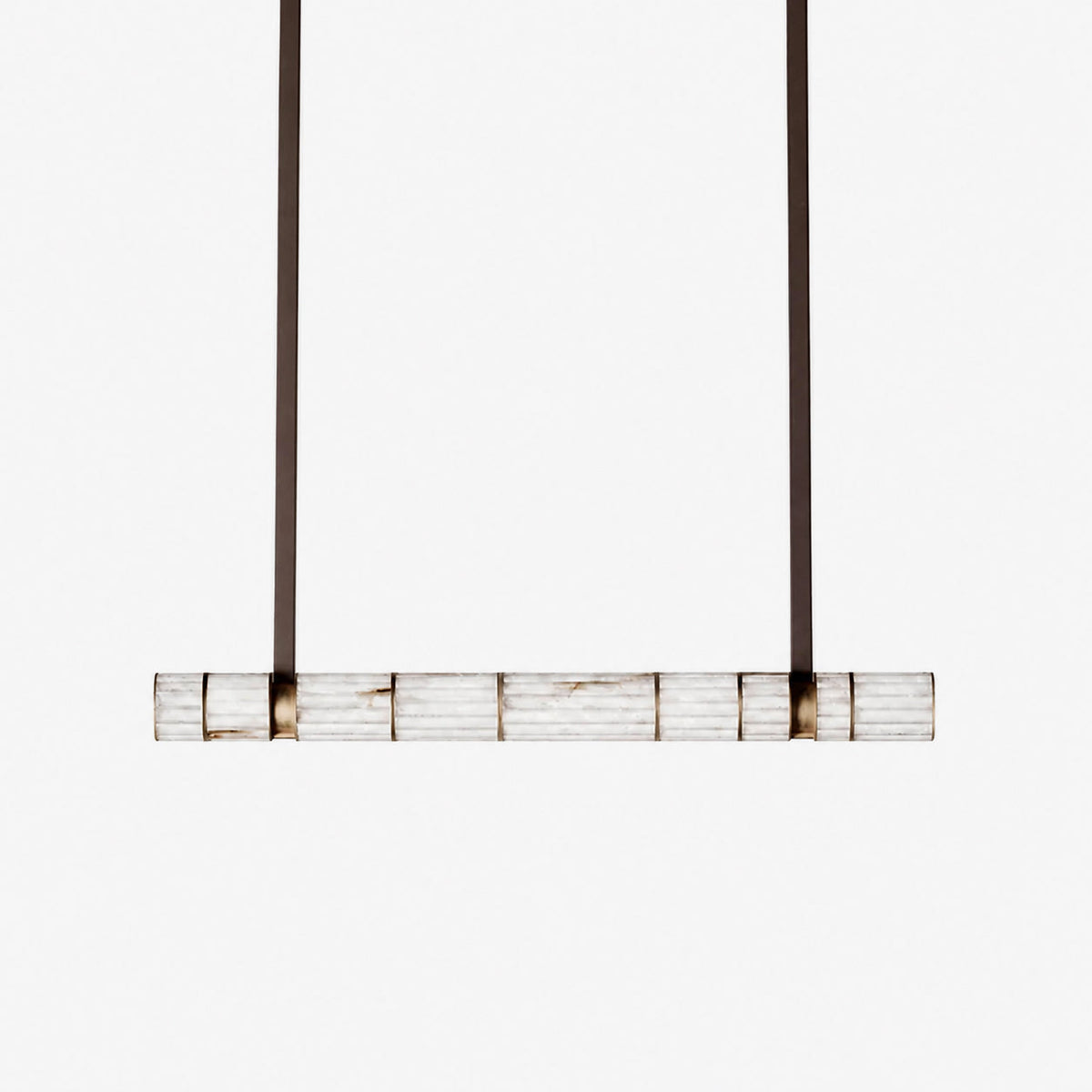Cavellia Alabaster Leather Linear Chandelier