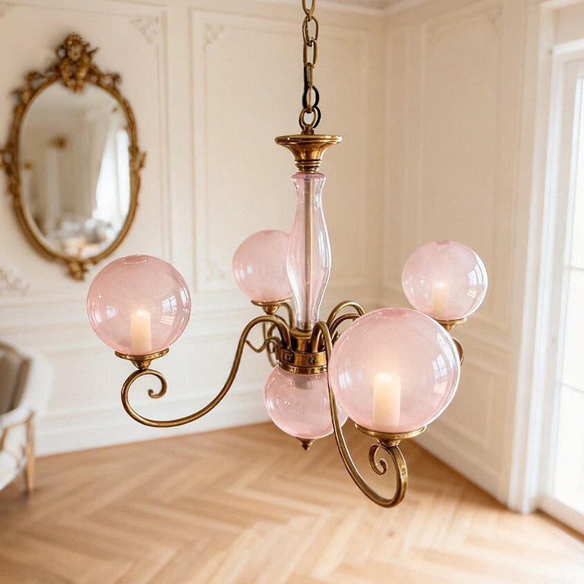Celestine Glass Globe Chandelier