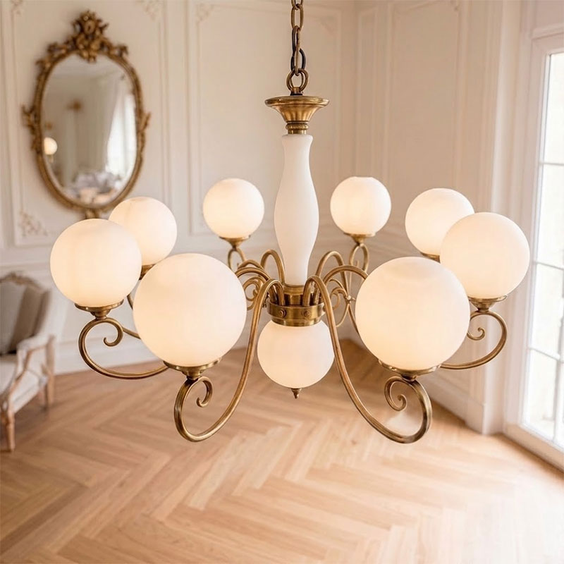 Celestine Glass Globe Chandelier