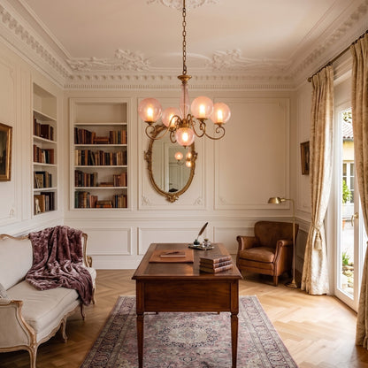 Celestine Glass Globe Chandelier