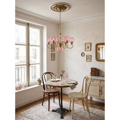 Celestine Glass Globe Chandelier