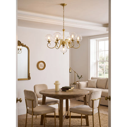 Celestine Glass Globe Chandelier