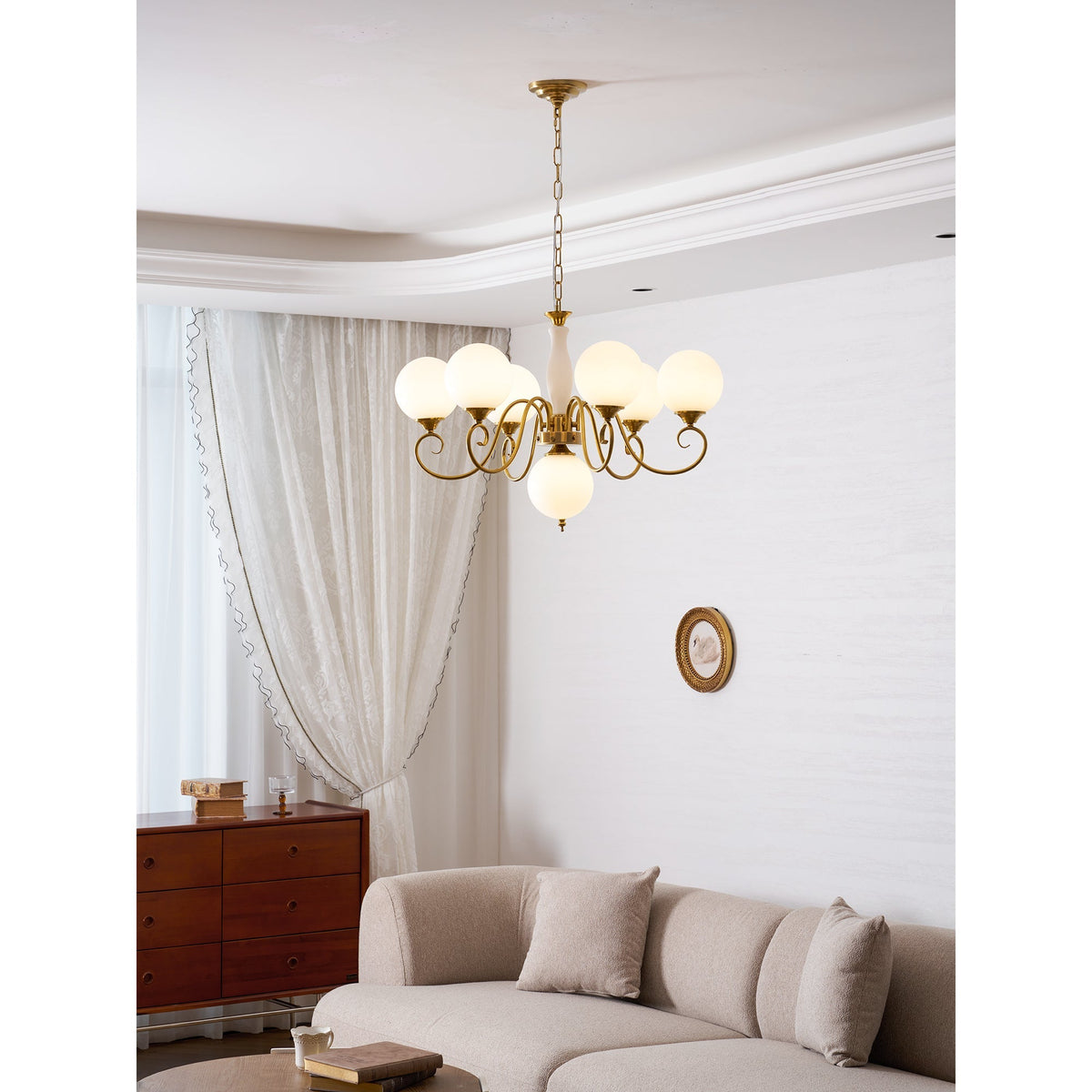 Celestine Glass Globe Chandelier