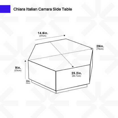 Chiara Italian Carrara Table