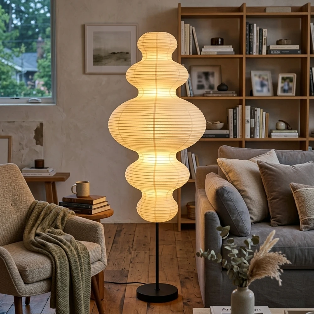 Chigiri Paper Tower Floor Lamp