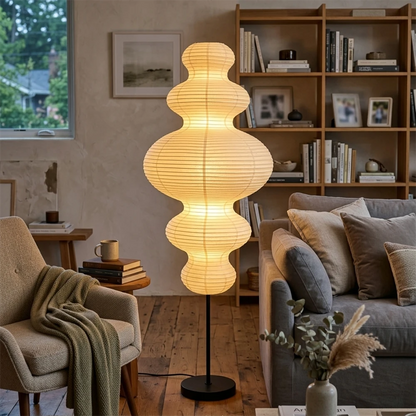 Chigiri Paper Tower Floor Lamp