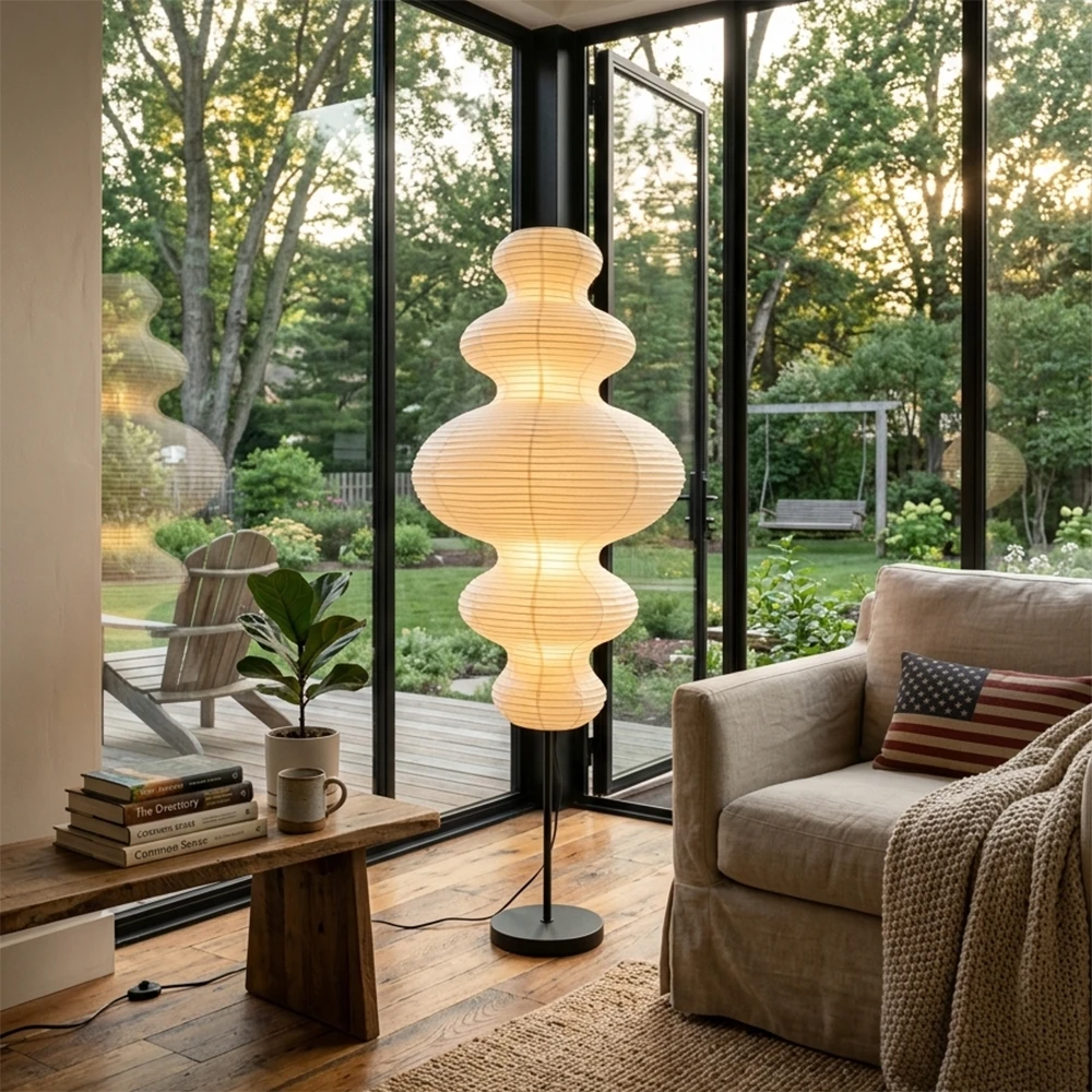 Chigiri Paper Tower Floor Lamp