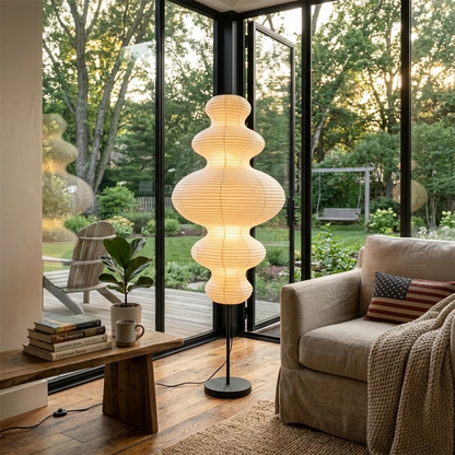 Chigiri Paper Tower Floor Lamp