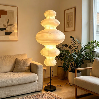 Chigiri Paper Tower Floor Lamp