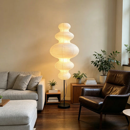 Chigiri Paper Tower Floor Lamp