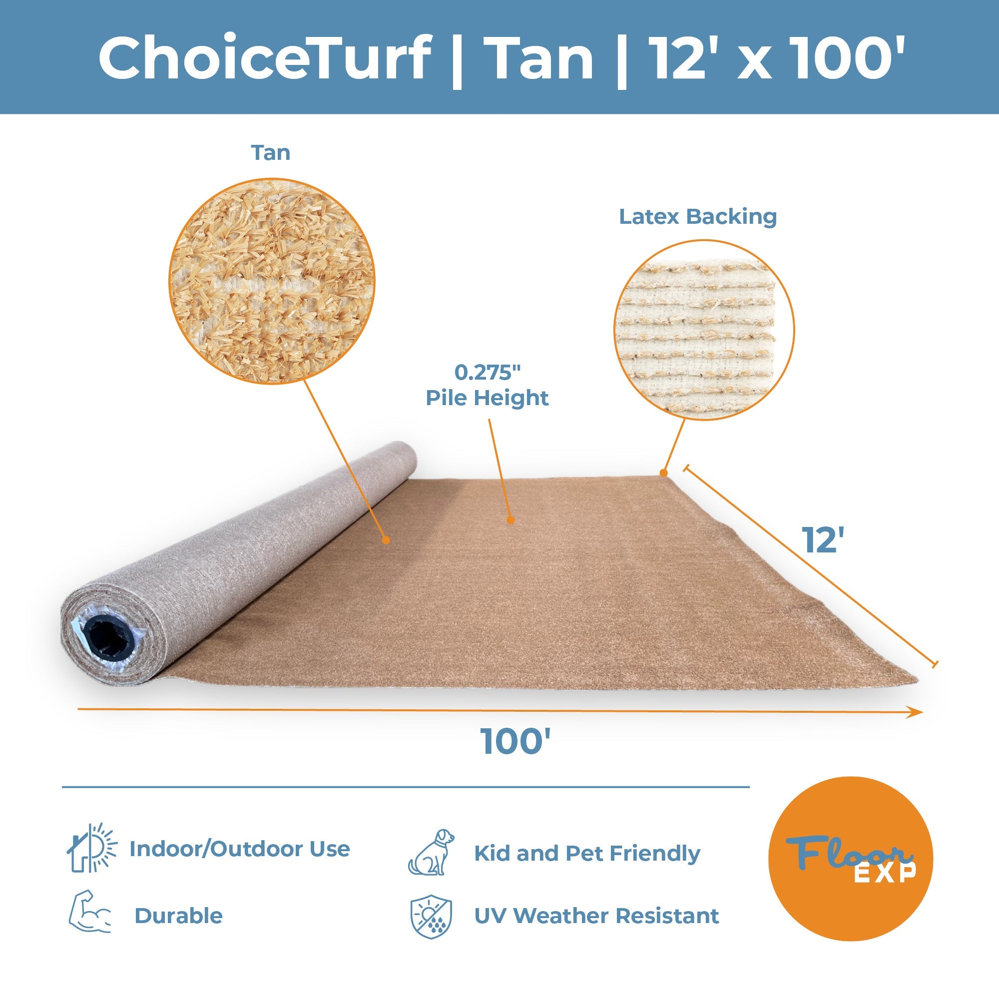 ChoiceTurf™ Rolls | Tan