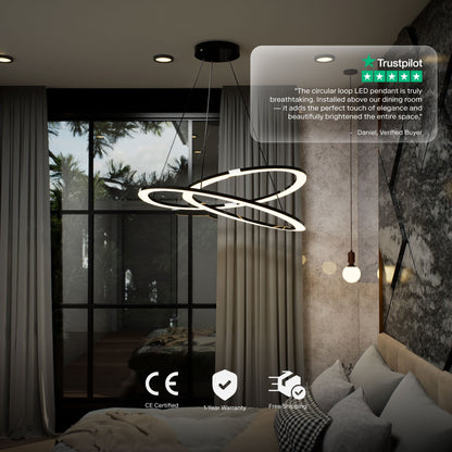 Circular Loop LED Pendant