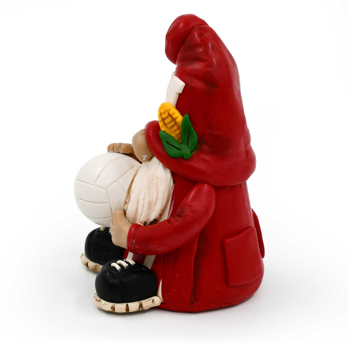 Husker Volleyball Gnome Figurine | Clay Art Originals