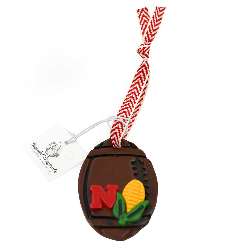 Husker Football Ornament | Clay Art Originals
