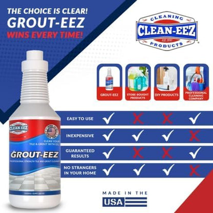Grout-eez 2 Bottle Kit With FREE Stand Up Grout Brush 32oz