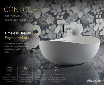 Contoure Freestanding Solid Surface Bathtub