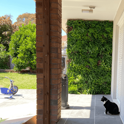 Country Fern Artificial Vertical Garden Green Wall Panel 40×40in 11 SQ FT – UV Resistant – Commercial Grade
