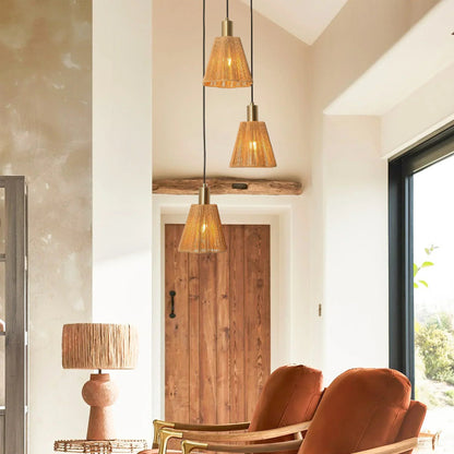 15 Inch Merle 3-Light Island Pendant Light, view 6
