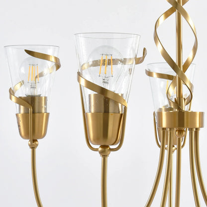 26 Inch Uriah 5-Light Golden Chandelier